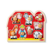 Farm Friends Jumbo Peg Puzzle - 8 Pieces N5
