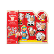 Farm Friends Jumbo Peg Puzzle - 8 Pieces N5
