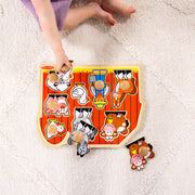 Farm Friends Jumbo Peg Puzzle - 8 Pieces N5