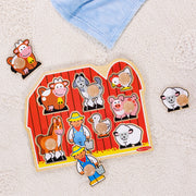 Farm Friends Jumbo Peg Puzzle - 8 Pieces N5