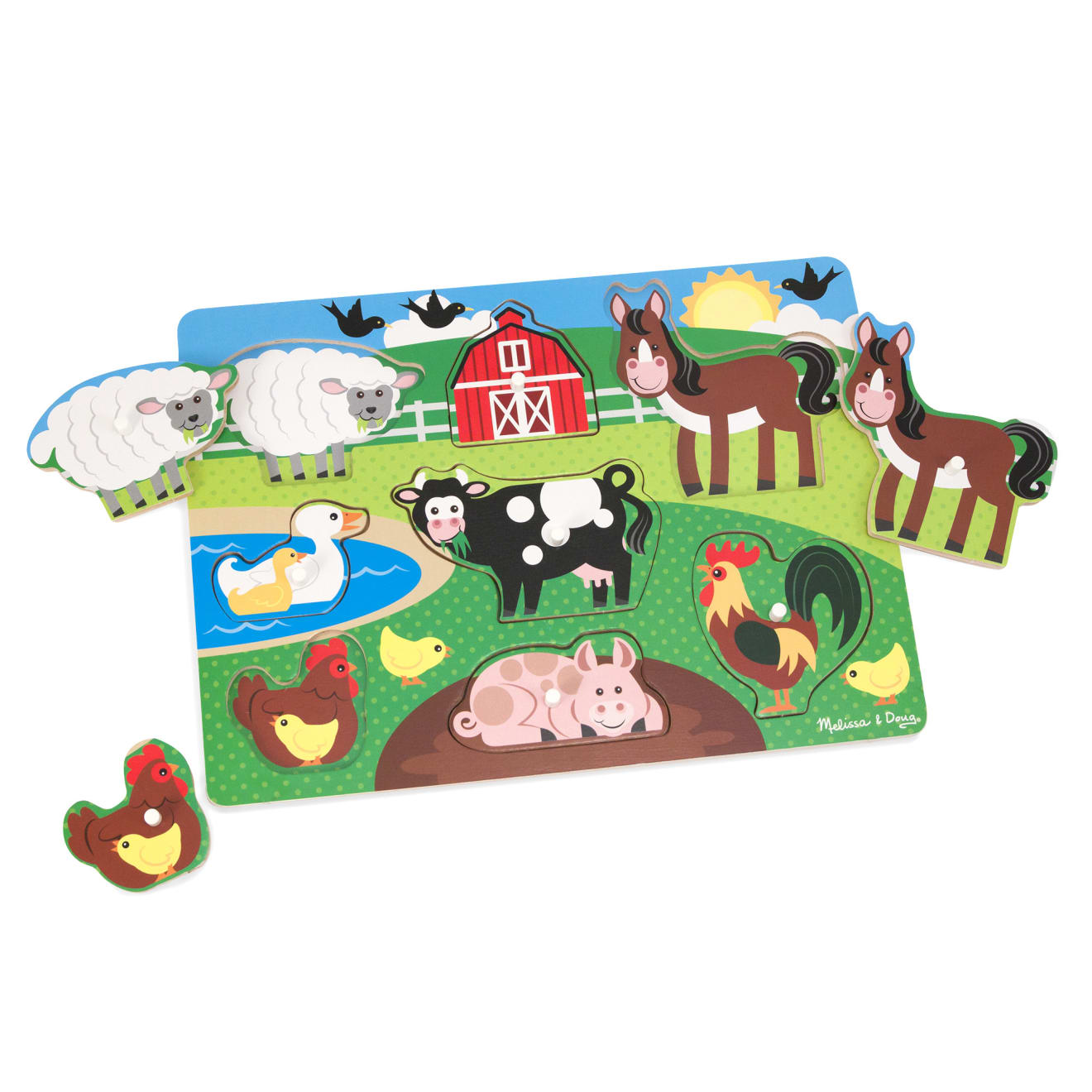 Farm Peg Puzzle - 8 pieces X3