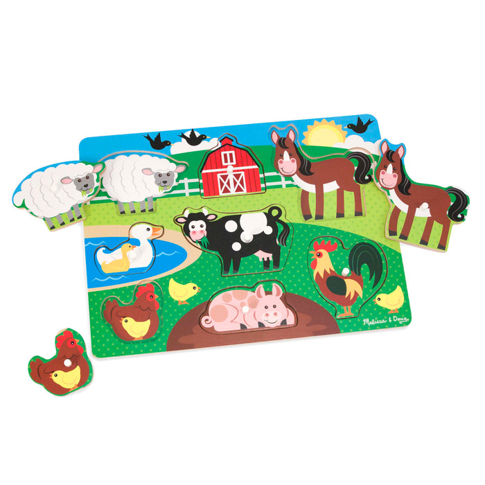 Farm Peg Puzzle - 8 pieces X3