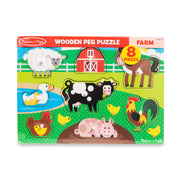 Farm Peg Puzzle - 8 pieces X3