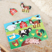 Farm Peg Puzzle - 8 pieces X3
