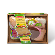 Felt Food Sandwich Play Set W2