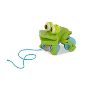 First Play Frolicking Frog Wooden Pull Toy Q8