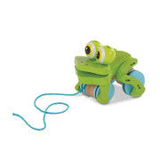 First Play Frolicking Frog Wooden Pull Toy Q8