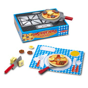Flip & Serve Pancake Set - Wooden Play Food V5