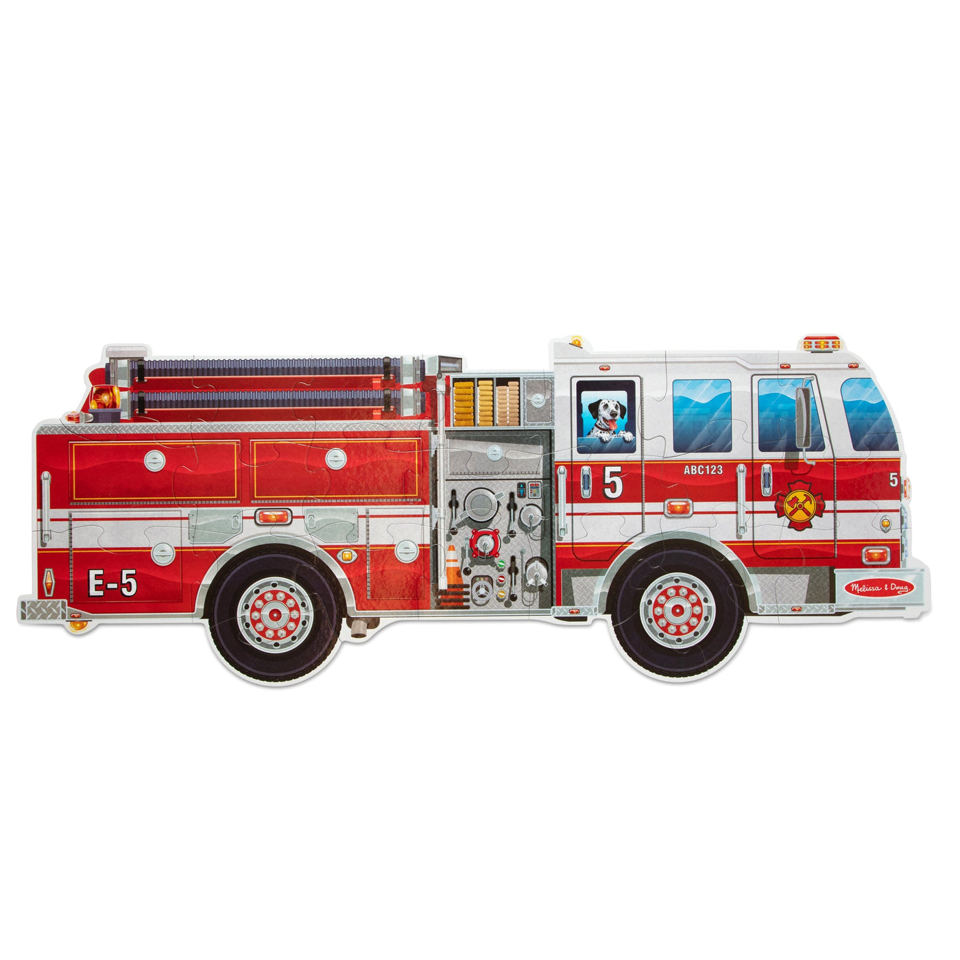 Giant Fire Truck Floor Puzzle - 24 Pieces S5