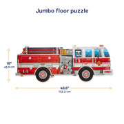 Giant Fire Truck Floor Puzzle - 24 Pieces S5