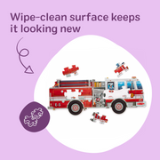 Giant Fire Truck Floor Puzzle - 24 Pieces S5