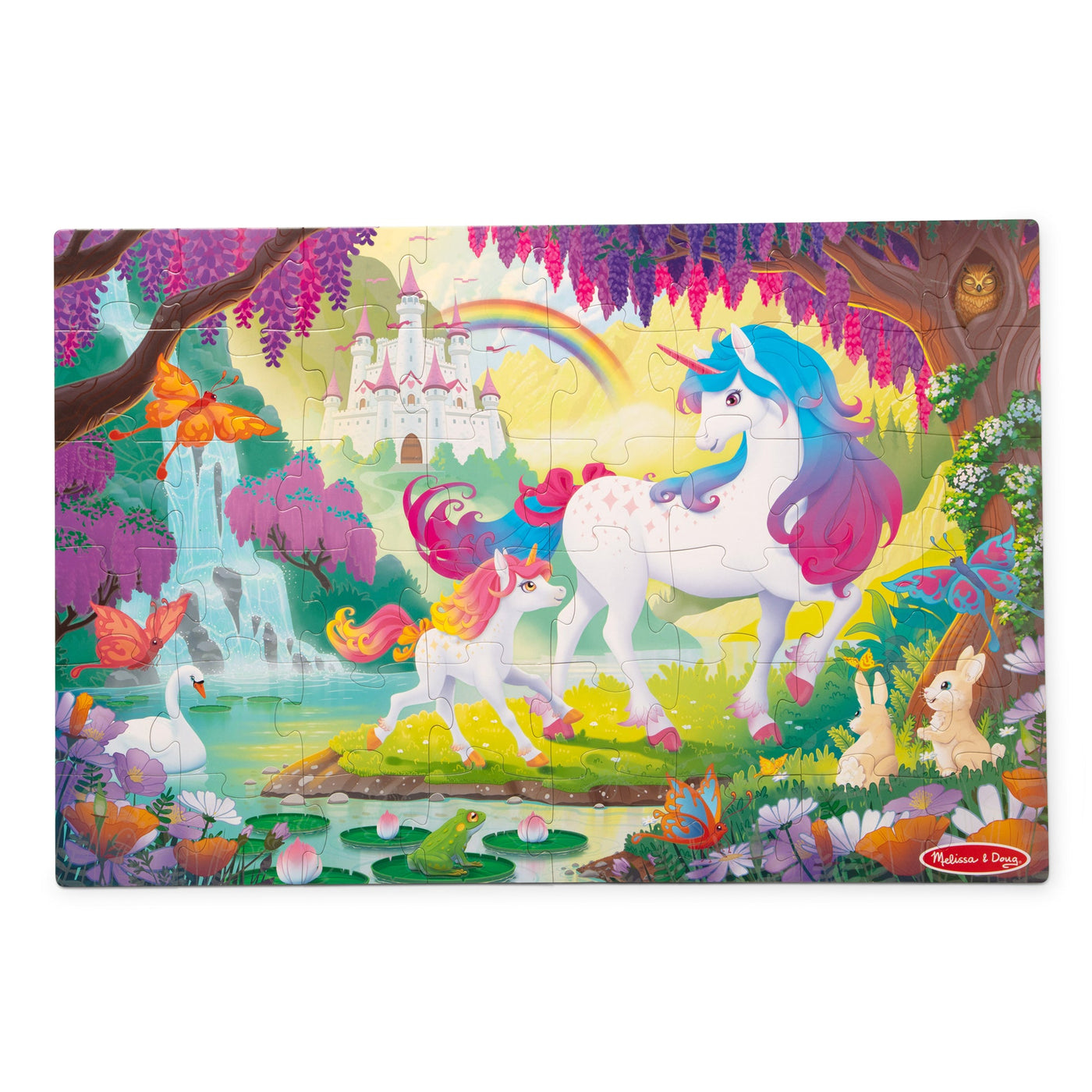 Glow-in-the-Dark Unicorn Floor Puzzle - 48 Pieces N0