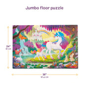 Glow-in-the-Dark Unicorn Floor Puzzle - 48 Pieces N0