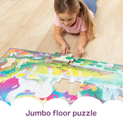 Glow-in-the-Dark Unicorn Floor Puzzle - 48 Pieces N0