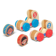 GO Tots Wooden Race Cars F1