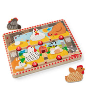 Happy Hens Push to Pop Puzzle F3