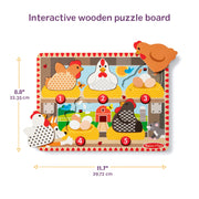 Happy Hens Push to Pop Puzzle L4