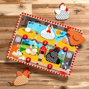 Happy Hens Push to Pop Puzzle L4