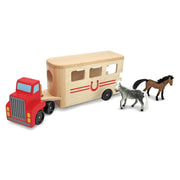 Horse Carrier Wooden Vehicles Play Set N4