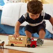 Horse Carrier Wooden Vehicles Play Set N4