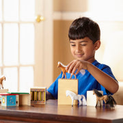 Horse Carrier Wooden Vehicles Play Set N4