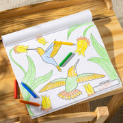 Jumbo 50-Page Kids' Coloring Pad - Horses, Hearts, Flowers, and More H8