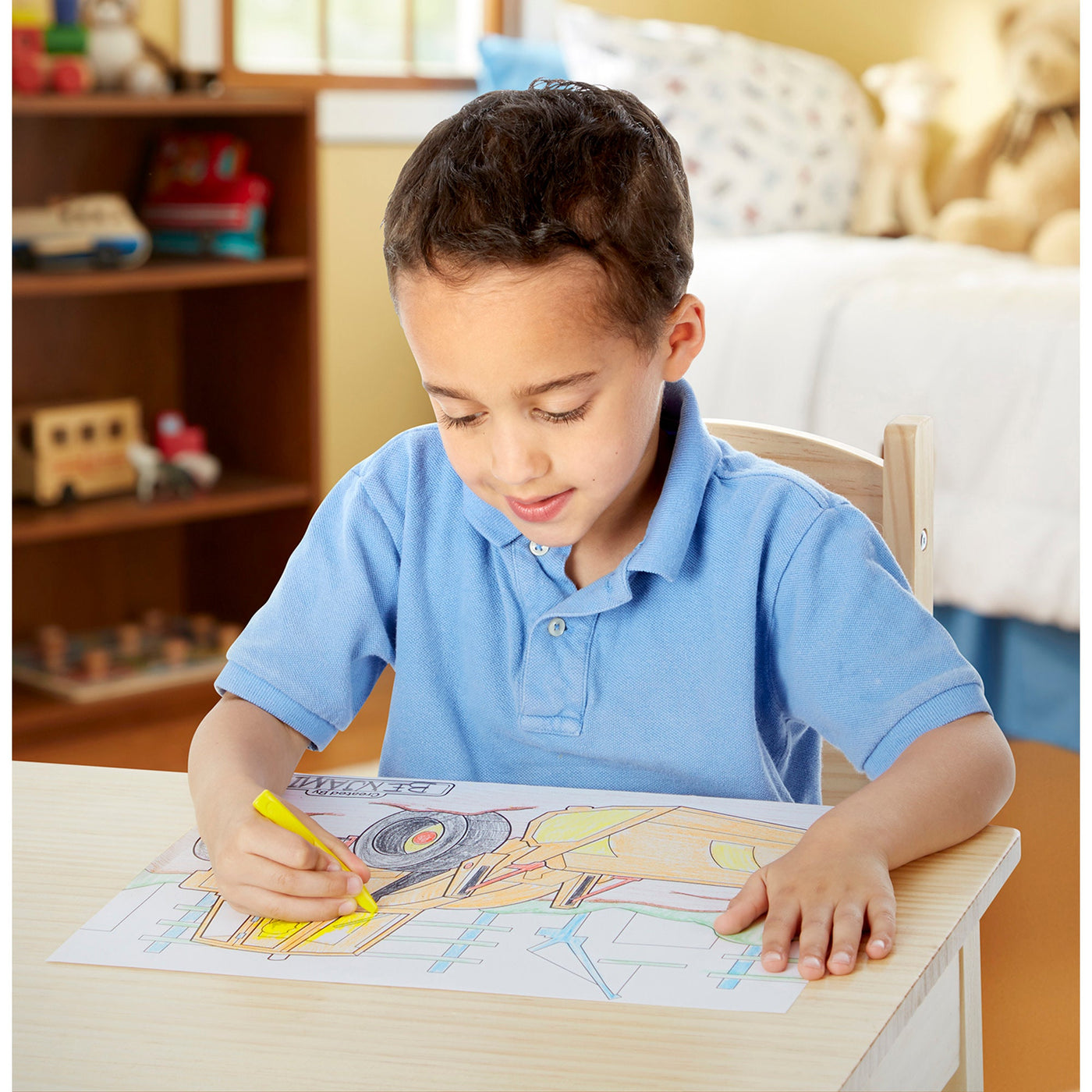 Jumbo 50-Page Kids' Coloring Pad - Space, Sharks, Sports, and More Z6