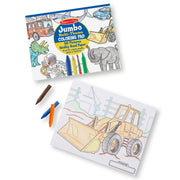 Jumbo 50-Page Kids' Coloring Pad - Space, Sharks, Sports, and More Z6