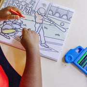 Jumbo 50-Page Kids' Coloring Pad - Space, Sharks, Sports, and More Z6