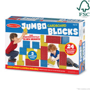 Jumbo Cardboard Blocks - 24 Pieces I7