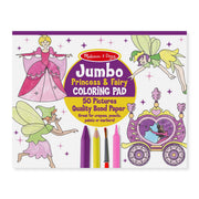 Jumbo Coloring Pad - Princess & Fairy J2