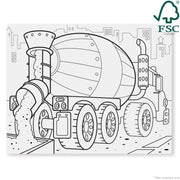 Jumbo Coloring Pad - Vehicles B7