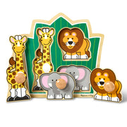 Jungle Friends Jumbo Knob Puzzle - 3 Pieces V6