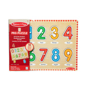 Lift & See Numbers Peg Puzzle - 10 Pieces K9
