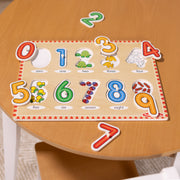 Lift & See Numbers Peg Puzzle - 10 Pieces K9