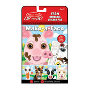 Make-a-Face – Farm Reusable Sticker Pad – On the Go Travel Activity G2