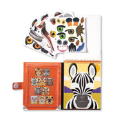 Make-a-Face – Safari Reusable Sticker Pad – On the Go Travel Activity D7