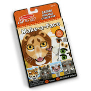 Make-a-Face – Safari Reusable Sticker Pad – On the Go Travel Activity D7