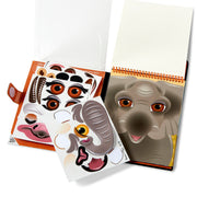 Make-a-Face – Safari Reusable Sticker Pad – On the Go Travel Activity P5