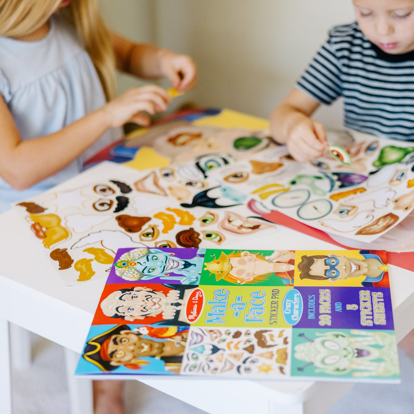 Make-a-Face Sticker Pad - Crazy Characters M9