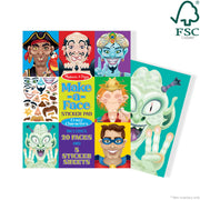 Make-a-Face Sticker Pad - Crazy Characters M9