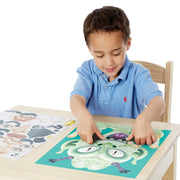 Make-a-Face Sticker Pad - Crazy Characters M9