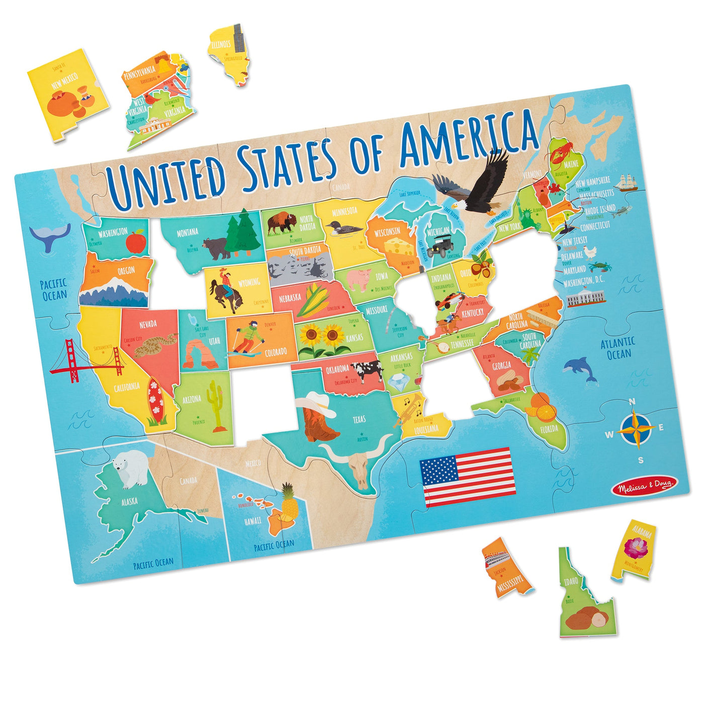 Map Floor Puzzle - 51 Pieces J4
