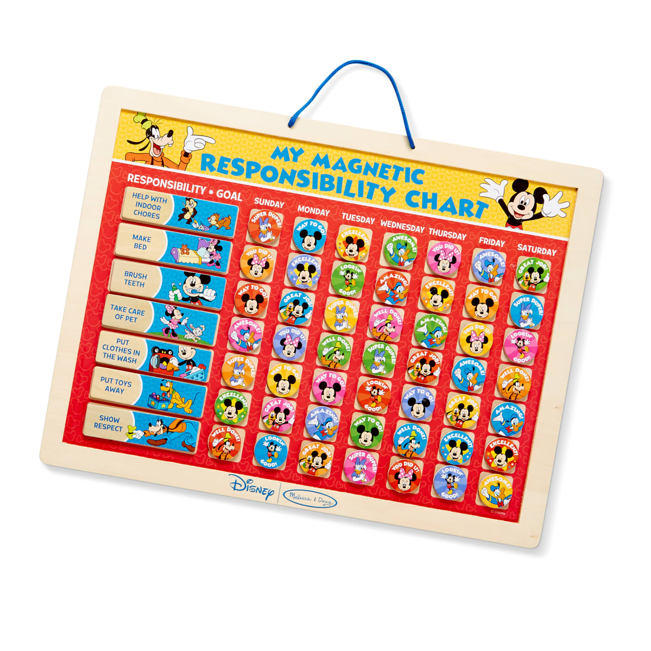 Mickey Mouse My Magnetic Responsibility Chart D7