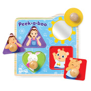 Ms. Rachel™ Wooden Peek-a-Boo Jumbo Peg Puzzle – 4 Pieces D2