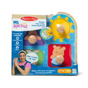 Ms. Rachel™ Wooden Peek-a-Boo Jumbo Peg Puzzle – 4 Pieces D2