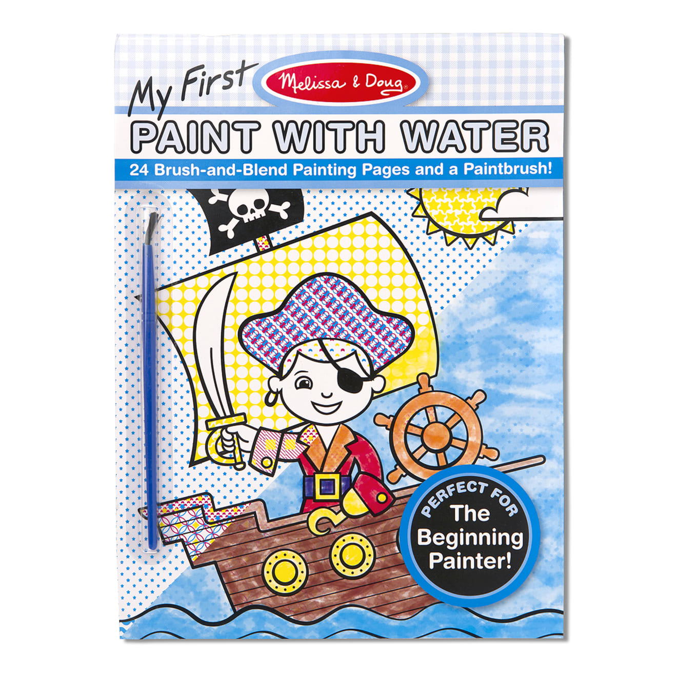My First Paint With Water Kids' Art Pad With Paintbrush - Pirates, Space, Construction, and More P2