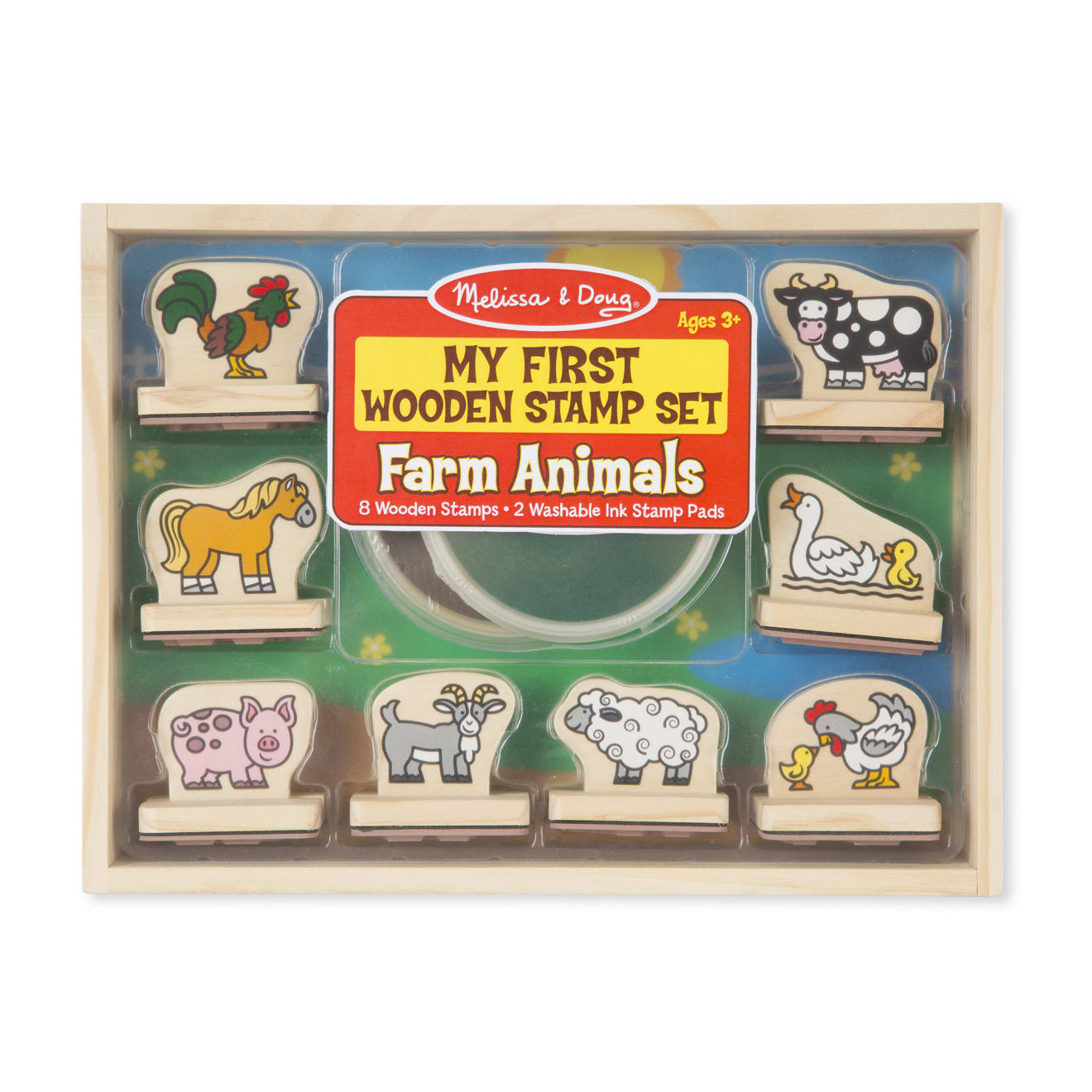My First Wooden Stamp Set - Farm Animals C9