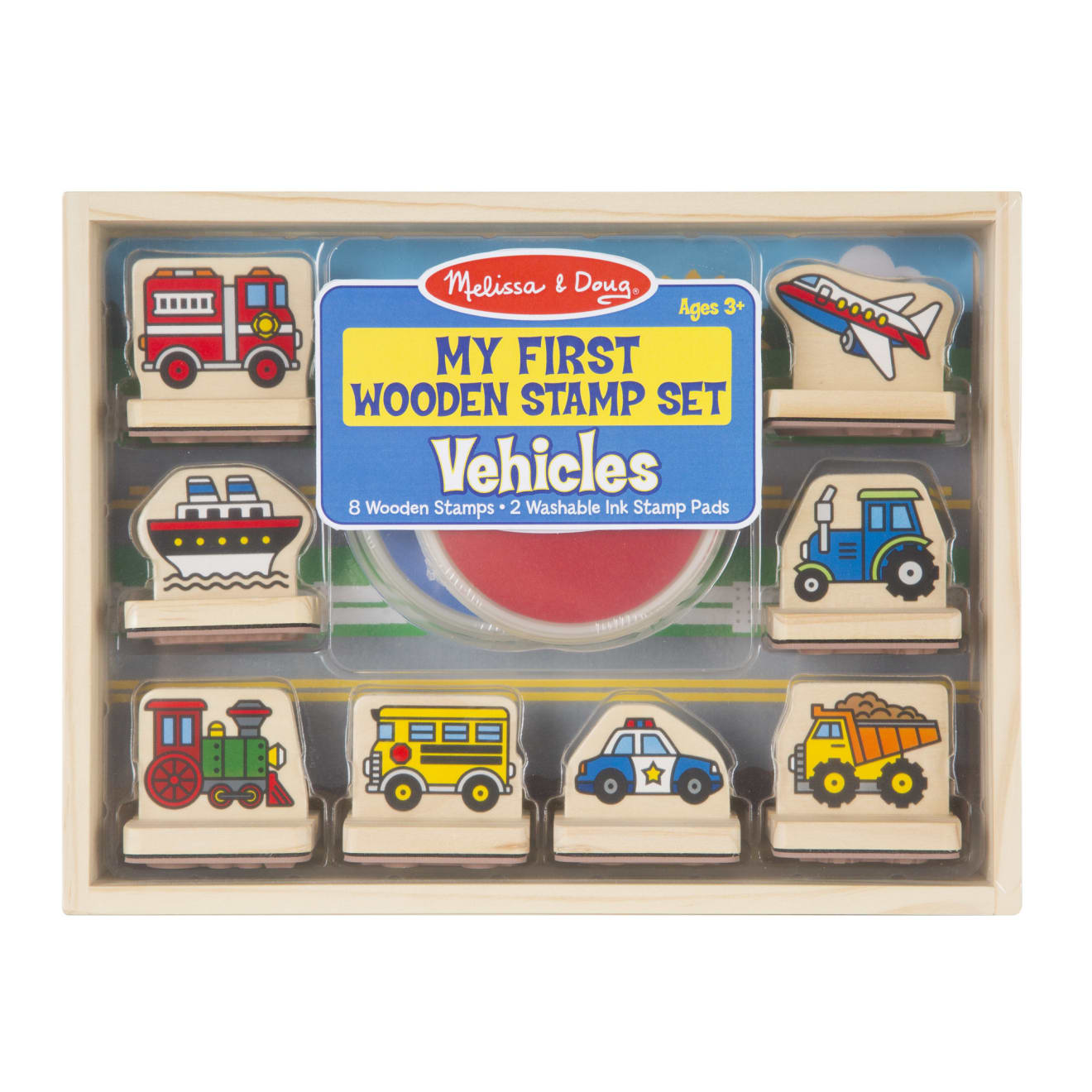 My First Wooden Stamp Set - Vehicles T3