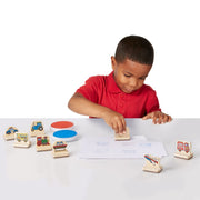 My First Wooden Stamp Set - Vehicles T3